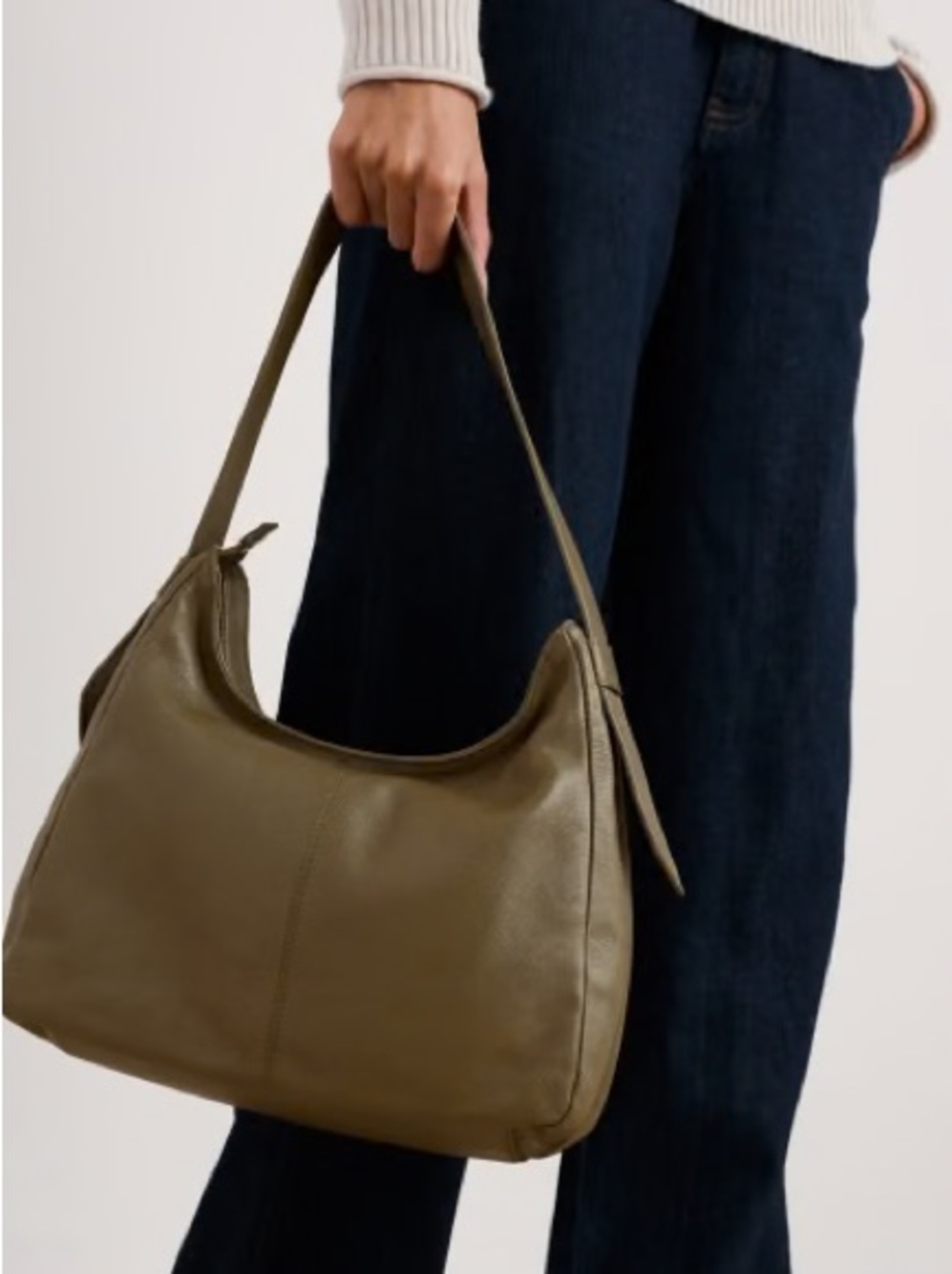 Sea Salt Cornwall Koska Leather Shoulder Bag - Navy “Maritime” Colour NWT